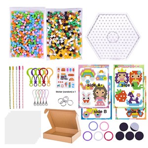 Nuovo Prodotto Transfrontaliero: Set di Perline Fusibili da 10mm, Perline a Forma di Soia da 1cm, <span class=keywords><strong>1000</strong></span> Perline Piatte in Plastica per Giocattoli Fai-da-Te e <span class=keywords><strong>Puzzle</strong></span> - Product Image 5