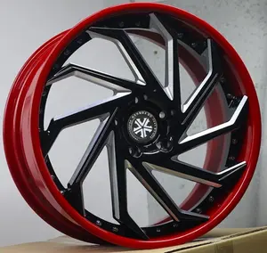 2 piece custom forged rims for 17" 18" 19" 20" 21" 22" inch deep concave forged alloy wheels by shanghai gx