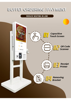 Impresora de escáner de código QR NFC Restaurante de comida rápida Android y Windows Touch Self Service Pedido Pago Pedido Totem Kiosk
