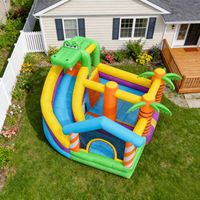 Château gonflable avec toboggan aquatique, château gonflable commercial, château gonflable pour enfants