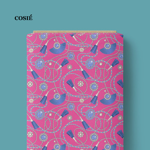 Liberty Tana Lawn In Loạt Màu Đỏ của Hoa Bị Hỡ Whosale 100% Cotton Voile Kỹ Thuật Số In Vải khu - Product Image 4