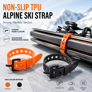 Sangle de <span class=keywords><strong>ski</strong></span> alpin en TPU durable avec boucle antidérapante, sangle d'épaule portable pour planche de <span class=keywords><strong>ski</strong></span>, équipement de <span class=keywords><strong>ski</strong></span> léger pour l'extérieur - Product Image 1