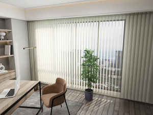 Doghe telecomandate motorizzate per tenda scorrevole in Pvc elettrico Zebra Smart verticali tende trasparenti