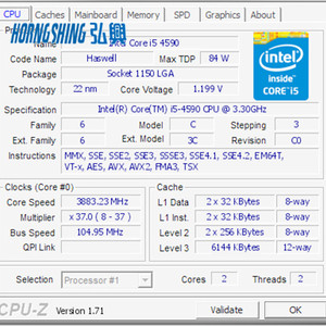 HORNG SHING Nhà Cung Cấp Bộ Xử Lý 4 Nhân I5 4590T 35W 2GHz LGA1150 6M Cache Gen - Product Image 6