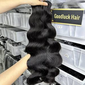 Goodluck Real Combodiqn 15a Virgin Body Wave Raw Bundles Capelli Umani Vietnamiti Grezzi in Bulk <span class=keywords><strong>Onda</strong></span> Regolare - Product Image 6