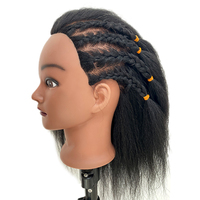 <strong>Best</strong> <strong>Selling</strong> Hairdressing Training Doll <strong>Head</strong> Black Afro Training <strong>Mannequin</strong> <strong>Head</strong> Dummy Manikin <strong>Heads</strong> with Human Hair