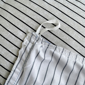 <span class=keywords><strong>Parure</strong></span> <span class=keywords><strong>de</strong></span> lit en <span class=keywords><strong>coton</strong></span> lavé 105 g/m², style japonais, avec <span class=keywords><strong>housse</strong></span> <span class=keywords><strong>de</strong></span> <span class=keywords><strong>couette</strong></span> et taies d'oreiller rayées, finition brossée épaisse - Product Image 6