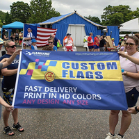 Drapeaux personnalisés avec impression de logo, impression numérique 3x5 sur mesure