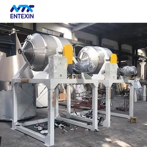 Fully Automatic Stainless Steel Mixer Horizontal Drum Rotary Mixer Pump PLC Motor Bearing-Core Manufactured Expert Vendor