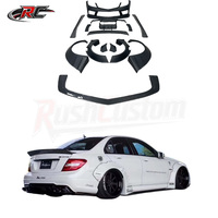 Kit carrosserie large style LB pour Mercedes Benz C63 W204 : pare-chocs avant, ailes, jupes latérales, diffuseur arrière – Pièces de mise à niveau