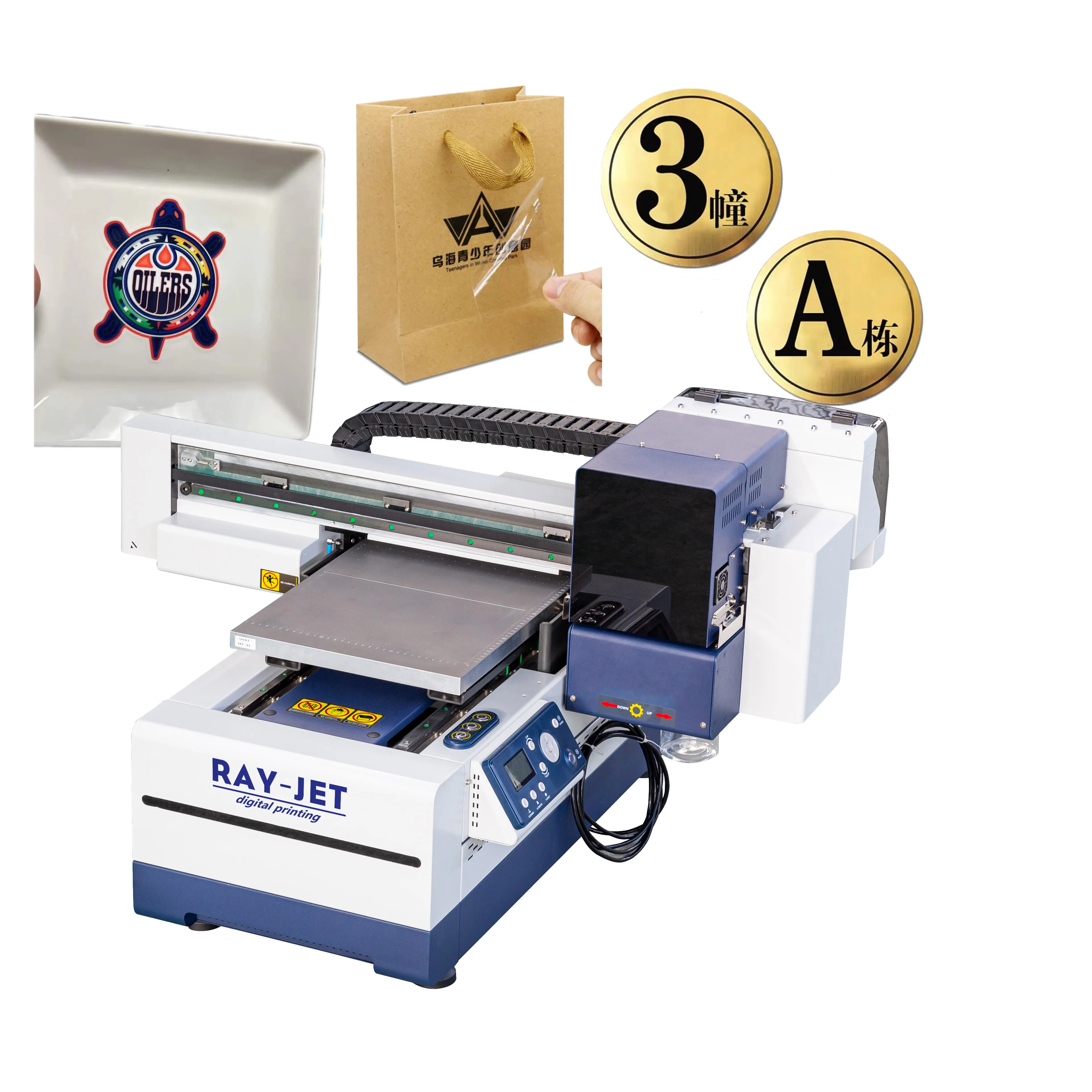 Imprimante taille A3 plastique Uv Dtf Film or automatica1 imprimante UV à plat