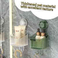 Support de rangement rotatif de luxe à ventouse, étagère de rangement pour salle de bain, boîte de rangement pour lingettes, fixation murale, sans perforation