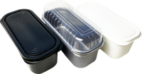 Barquette à gelato en PP de qualité alimentaire, recyclable, empilable, avec couvercle, pour usage industriel personnalisé, emballage alimentaire pour congélateur commercial