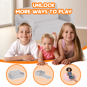 โซฟานุ่มสำหรับเด็กเล่นโซฟาโฟมพับได้เป็นมิตรกับสิ่งแวดล้อมสำหรับสัตว์เลี้ยงสุนัขแมวโซฟาพร้อมที่ถอดฝาครอบกันน้ำ - Product Image 2