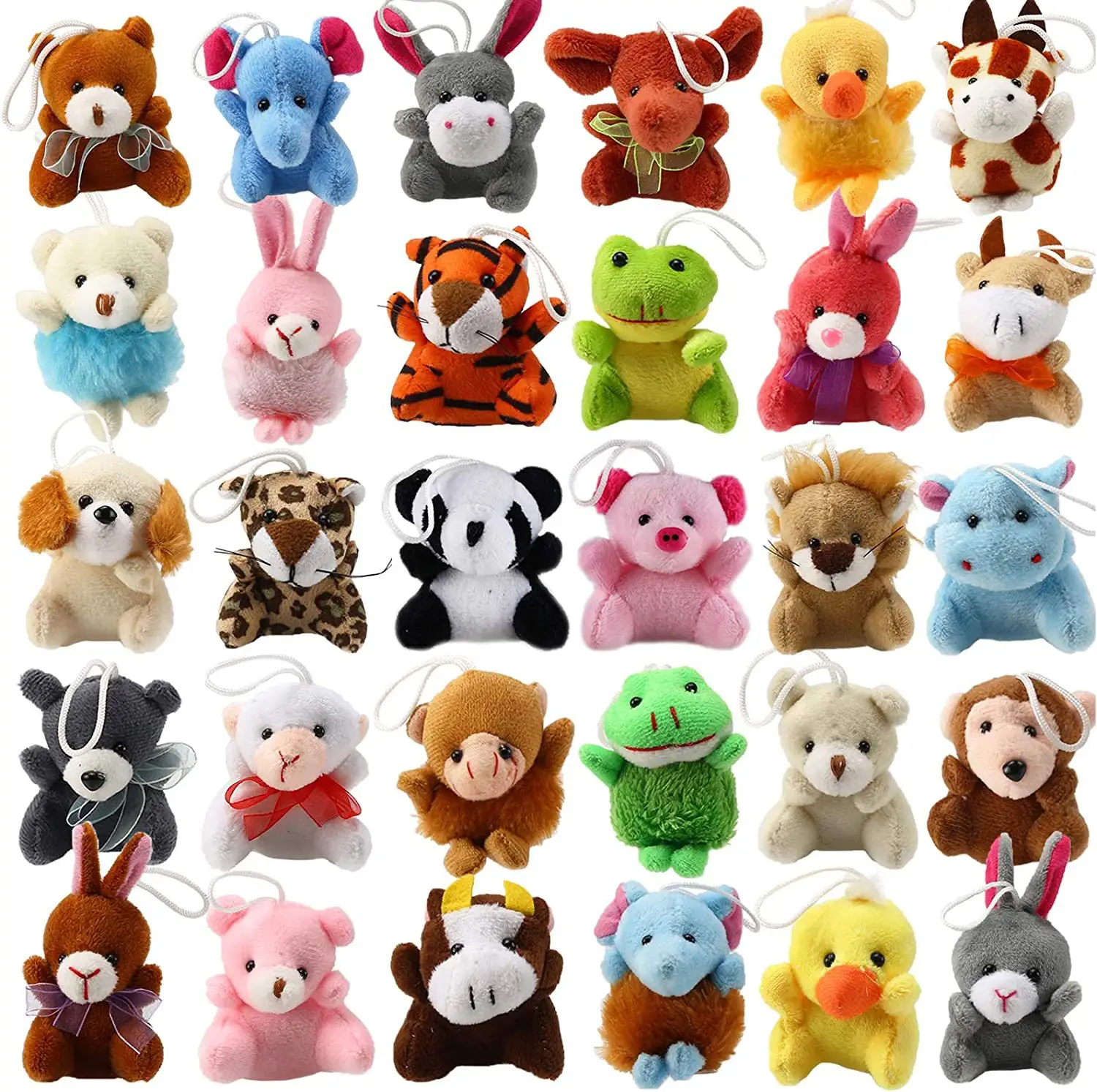 Allogogo CPC Hot Mini stuffed animals & plush toys Set Small Custom plush keychain animal