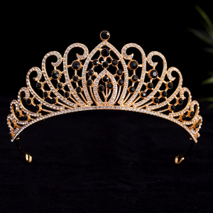Corona de novia barroca, accesorio para el cabello nupcial chapado en oro para compromiso, aniversario, regalado por la naturaleza - Product Image 4
