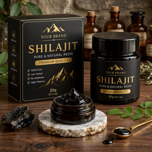 Résine de Shilajit Sauvage de l'Himalaya Premium 100% Pure et Naturelle, Riche en Acide Fulvique, Testée en Laboratoire, Authentique, Qualité Alimentaire - Product Image 1