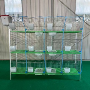 Hot mạ kẽm dày 12-di động Chăn Nuôi Thỏ lồng trang trại sản phẩm cụ thể cho mẹ và bé thỏ - Product Image 5