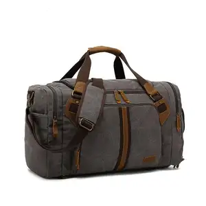 In stock Large capacity Travel Canvas Luggage Bag Weekend Bag Oversized Carryon Handbag