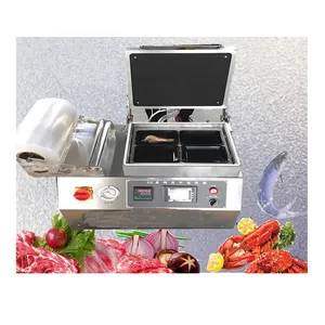 Machine d'emballage sous vide pour la peau à steak, fruits de mer,