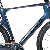 Vélo de route en fibre de carbone 700C en promotion, SENSAH 22 vitesses, frein à jante V/C, vélo de course R10 avec guidon et roues en alliage