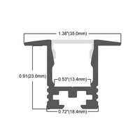 Profils en aluminium, bandes lumineuses LED en aluminium léger pour armoire ou placard, barre lumineuse décorative de haute qualité