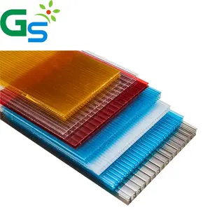 10mm Twin Wall Polycarbonate Sheet High Quality Colored Polycarbonate Sheet Polycarbonate Skylight Roofing