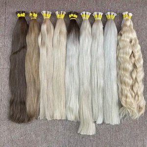 Extension per capelli alla rinfusa a prezzo all'ingrosso forte e setoso doppio annegamento 100 grammi colori scuri 18 pollici - Product Image 4