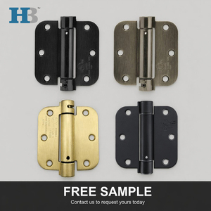 3" <strong>Double</strong> <strong>Action</strong> Spring <strong>Hinge</strong> US1B Bright Japan Square Corner Adjustable Self-Closing Door <strong>Hinge</strong> - Product Image 3