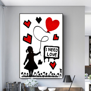 <span class=keywords><strong>Banksy</strong></span> Art Graffiti pittura su tela poster e stampe pittura murale <span class=keywords><strong>di</strong></span> strada - Product Image 2