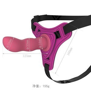 Arnés de correa ajustable de silicona de venta caliente en consoladores con cinturón usable para hombre mujer lesbiana - Product Image 2