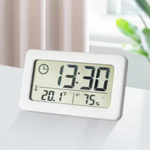 CHEETIE CP114 Corded Electric White Forecast Weather Station Barometer Digital LCD Alarm Clock