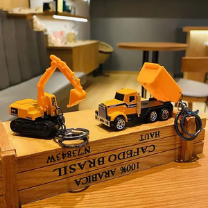 <span class=keywords><strong>Porte</strong></span>-clés de Véhicules d'Ingénierie Miniatures 3D en Gros : Chariot Élévateur, Excavatrice, Camion, Bulldozer – Idéal Cadeau - Product Image 3