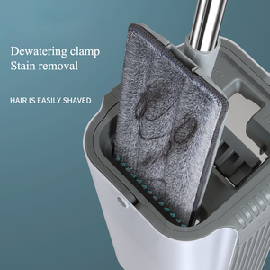 2023 Thiết Kế Mới Rẻ Hơn Hands-Free Làm Sạch Lau Phẳng Hộ Gia Đình Công Cụ Làm Sạch Sợi Nhỏ Sàn Bụi Lau Với Xô - Product Image 3