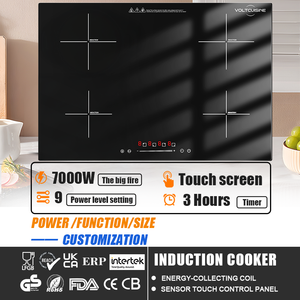 China Oem Factory 7000W 9 Nivel <span class=keywords><strong>de</strong></span> potencia Control táctil Cocina <span class=keywords><strong>de</strong></span> <span class=keywords><strong>inducción</strong></span> <span class=keywords><strong>magnética</strong></span> eléctrica incorporada - Product Image 2