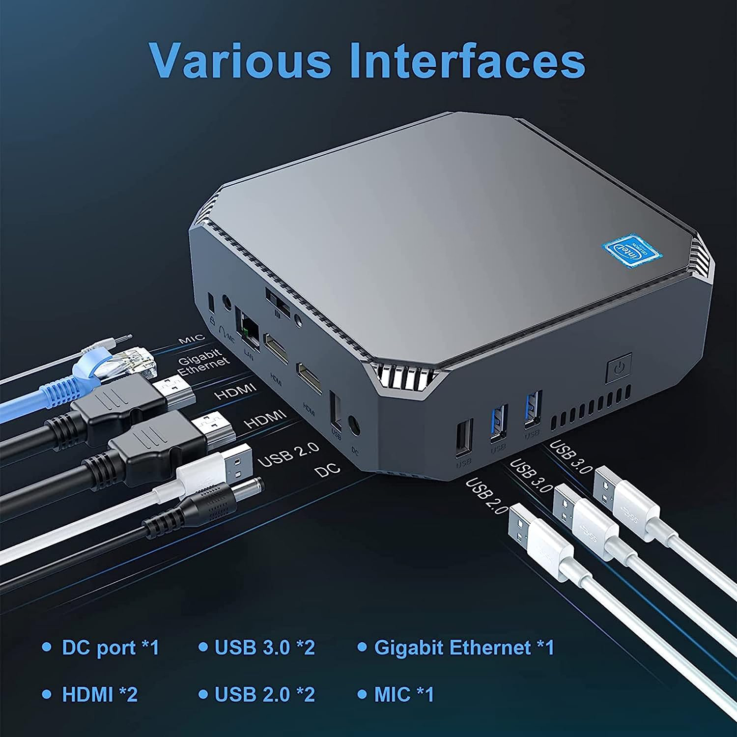 CYX Mini PC 12th Intel Alder Lake N100 16GB RAM 512GB SSD デュアル 