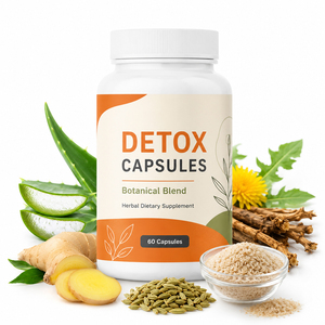 Capsules de nettoyage du côlon antioxydantes de haute qualité, certifiées biologiques et GMP, sans gluten, 60 capsules végétaliennes, favorisent la santé intestinale - Product Image 1