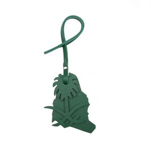 Llavero de Cuero PU con Mapa de Arabia Saudita, Impresión UV, Duradero, con Mosquetón, Regalo Promocional de Moda para el Regreso a Clases - Product Image 3