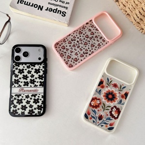Funda de teléfono transparente con estampado de leopardo y flores para iPhone 17Air 16plus 15 14 13 12 11 pro max, cubierta acrílica transparente de fábrica - Product Image 5