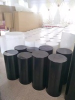 Lots de 3 Présentoirs Cylindriques Transparents en Acrylique, Socles Ronds pour Table de Desserts, Décoration de Mariage, Fête et Baby Shower