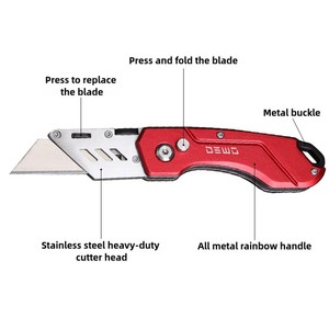 Công nghiệp cấp tất cả các thép cắt Túi tiện ích dao màu Đỏ thép không gỉ gấp thực tế dao - Product Image 3