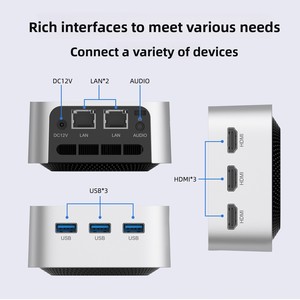 Mini PC con Dual LAN 3 HD Display 8G <span class=keywords><strong>RAM</strong></span> 128G SSD N100 Procesador Intel para Office Home Student en AU y US Plugs - Product Image 3