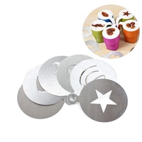 Pochoir en acier inoxydable en forme de fleur pour la décoration de gâteaux et le café – Vente chaude