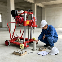 Core Drilling Machine Concrete Asphalt Road Diamond Bit Sampling Electric Water Cooling System Portable Equipment