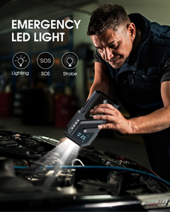 Mới giá rẻ nhảy khởi động lốp Inflator mới nhất 150PSI có thể sạc lại máy nén khí 12V cáp USB sạc dòng Tự động dừng Mini - Product Image 2