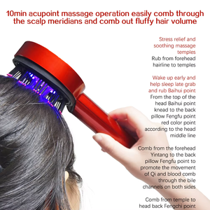 Massageador Capilar com Luz Vermelha e Azul Direto da Fábrica com Sérum para Crescimento Capilar - Alta Qualidade - Product Image 6