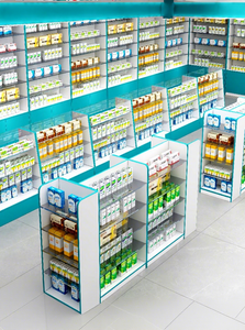 Étagères de <span class=keywords><strong>pharmacie</strong></span> en bois massif écologiques Hongbai, armoires à médicaments occidentaux, vitrines pour cliniques et pharmacies - Product Image 2