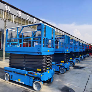 Plataforma DE TRABAJO elevadora de tijera de elevación Aérea Móvil con orugas de motor de 320 KG 400 KG 8 M 10 M <span class=keywords><strong>12M</strong></span> 14 M - Product Image 3