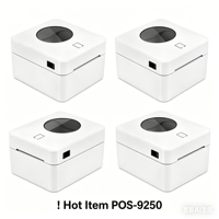 Imprimante thermique de reçus et d'étiquettes de bureau 9250 104 mm, format compact, performances pratiques, USB, 160 mm/s, 203 dpi, pour le commerce de détail