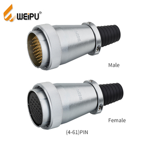 Connecteur électrique <span class=keywords><strong>de</strong></span> haute qualité WEIPU 4 broches 5 broches 7 broches Connecteur <span class=keywords><strong>de</strong></span> câble Prise avec gaine en PVC - Product Image 2